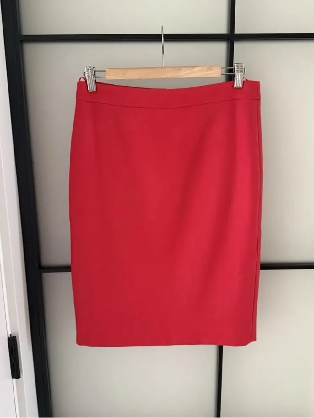 Sleek Red Pencil Skirt for Women